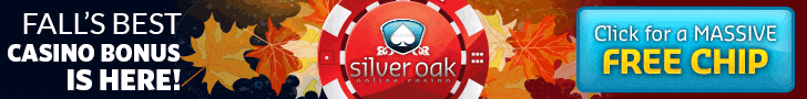 New Silver Oak Casino Free Chip