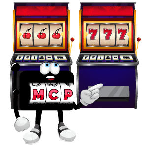 MCP character choosing a slot machine